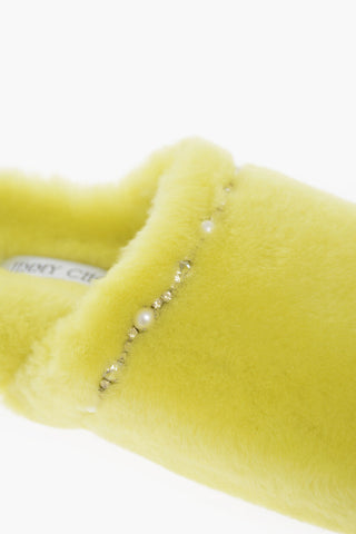 Fur ACINDA Sliders with Rhinestones