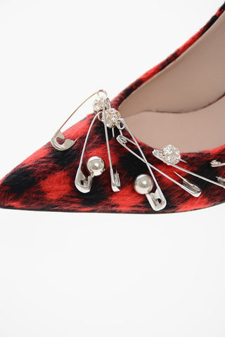 Gingham Fabric DOROTY Pumps 9cm
