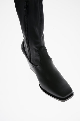 Faux Leather Over-the-Knee Boots COWBOY 8cm