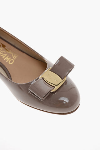 Patent Leather VARA Ballet Flats with Bow