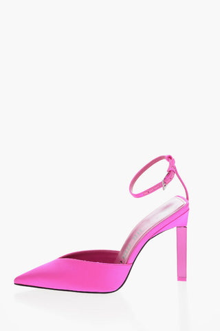 Geometric Heel PERINE Satin Slingbacks 8cm