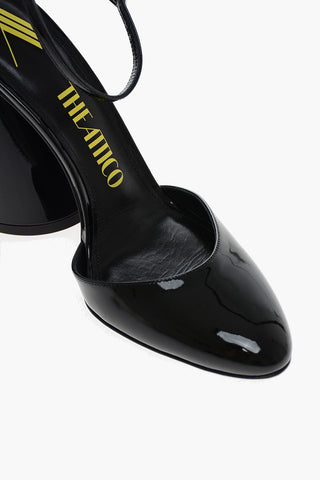 Chalk Heel LUZ Patent Leather Slingabcks 11cm