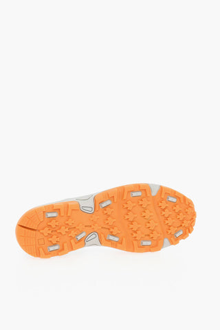 Logo Print Leather Slip On Sneakers 