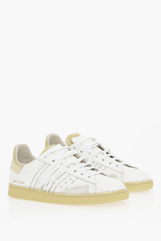 Low-top Leather STRIPELESS ULTIMATE Sneakers With Rubber Sole