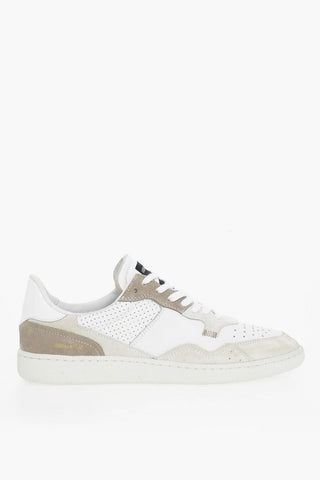 Leather MEGA T Low-top Sneakers With Rubber Sole