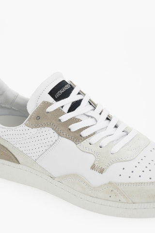 Leather MEGA T Low-top Sneakers With Rubber Sole