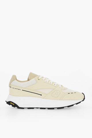 Low-top ALCANTARA Sneakers With Rubber Sole