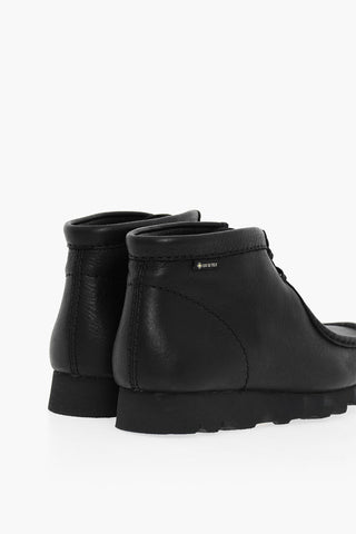 Hammered Leather WALLABEE BT GTX Boots With Rubber Sole