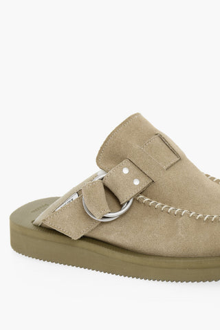 Padded Suede Leather Sabot