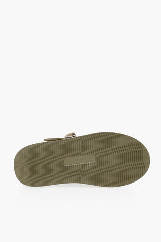Padded Suede Leather Sabot