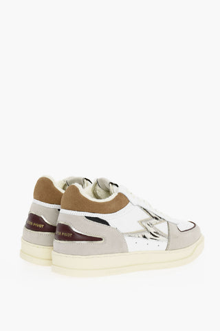 Low-top Sneakers With Animalier Print Ponyskin Detail