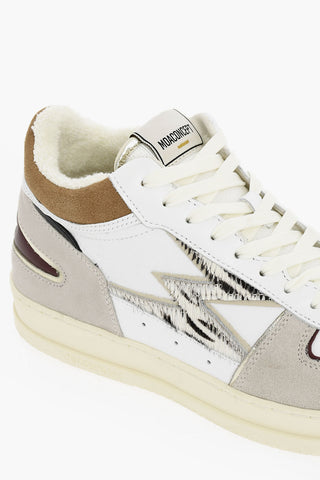 Low-top Sneakers With Animalier Print Ponyskin Detail