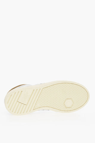 Low-top Sneakers With Animalier Print Ponyskin Detail