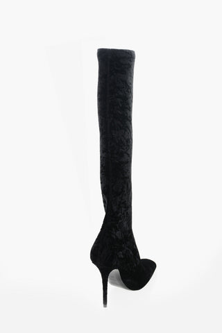 Stiletto Heel ELLA Velour Boots 11cm