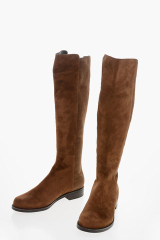 Suede HALFNHALF Under the Knee Boots