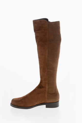 Suede HALFNHALF Under the Knee Boots
