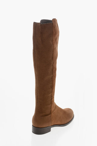 Suede HALFNHALF Under the Knee Boots
