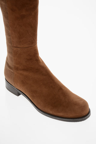 Suede HALFNHALF Under the Knee Boots