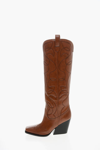 Eco-leather COWBOY Western Boots 8cm