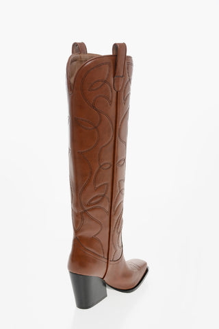 Eco-leather COWBOY Western Boots 8cm