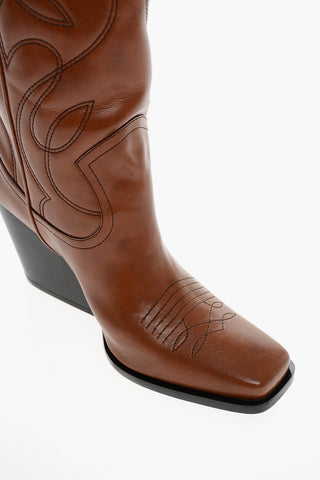 Eco-leather COWBOY Western Boots 8cm