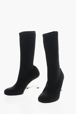 Under the Knee UPSIDE DOWN Sock Boots 8cm