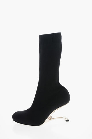 Under the Knee UPSIDE DOWN Sock Boots 8cm