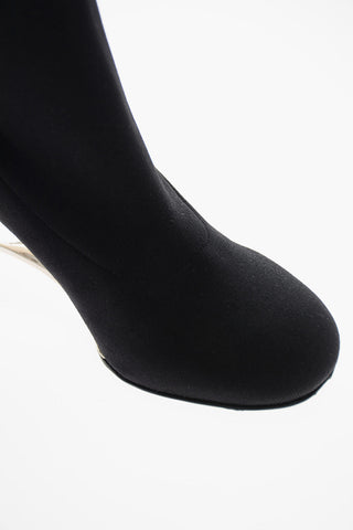 Under the Knee UPSIDE DOWN Sock Boots 8cm
