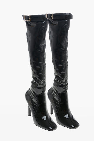 Under the Knee GRUPY Vinyl Boots 11cm
