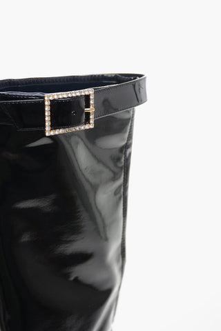 Under the Knee GRUPY Vinyl Boots 11cm