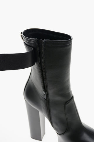 Leather PIUM Platform Booties 15cm
