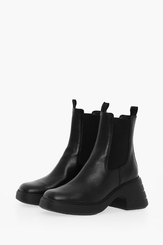 Leather Chelsea Boots Heel 7 cm
