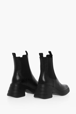 Leather Chelsea Boots Heel 7 cm