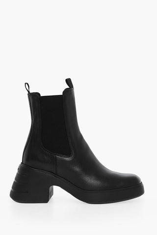 Leather Chelsea Boots Heel 7 cm