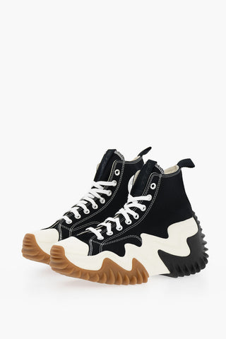 Sneakers High-top Con Suola Chunky In Gomma
