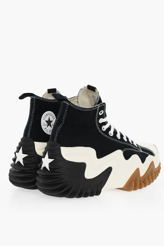 Sneakers High-top Con Suola Chunky In Gomma
