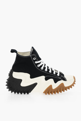 Sneakers High-top Con Suola Chunky In Gomma