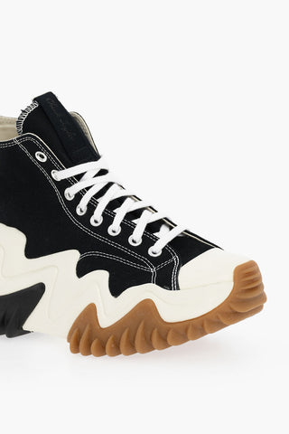 Sneakers High-top Con Suola Chunky In Gomma