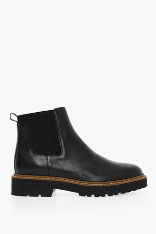 Stivali Chelsea In Pelle