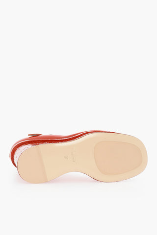 Patent Leather Mary Janes Wedge 14 cm