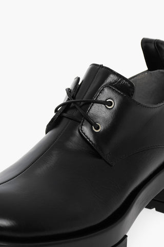 Leather Derby Heel 6 cm
