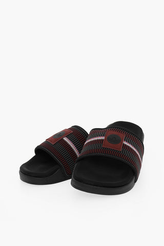 Slides ADILETTE PATCHWORK Con Logo Ricamato