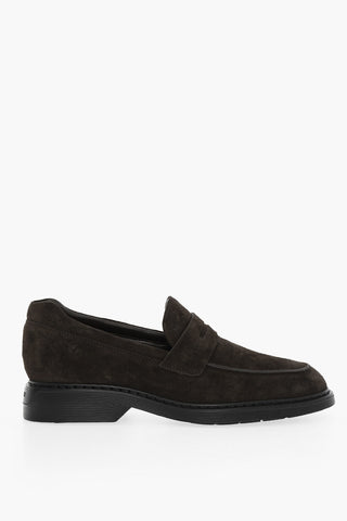 Suede PENNY Loafers With Rubber Sole