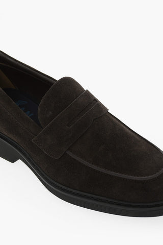 Suede PENNY Loafers With Rubber Sole