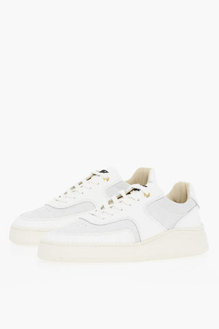 Sneakers Low-top Con dettagli In Suede Stampato