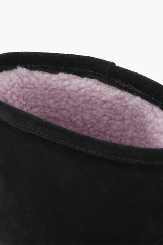 Stivali In Suede EYELIKE Imbottiti Con Logo Ricamato