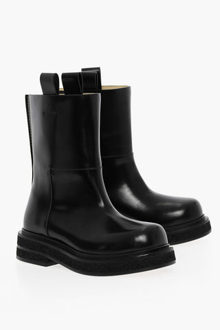 Leather LILIBETH Boots With Visible Seams