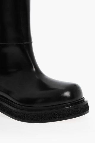 Leather LILIBETH Boots With Visible Seams