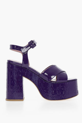 Sandali In Vernice Tacco 13 cm
