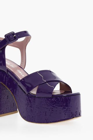 Sandali In Vernice Tacco 13 cm